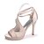 ieftine Pantofi de Mireasă-Pentru femei Pantofi Satin Primăvară / Vară Toc Stilat Mov / Maro deschis / Cristal / Nuntă / Party &amp; Seară