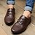 abordables Oxfords Homme-Homme Chaussures Cuir Printemps Eté Automne Hiver Confort Oxfords Lacet Pour Décontracté Noir Marron