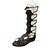 cheap Women&#039;s Sandals-Women&#039;s Shoes Leatherette Spring / Summer Wedge Heel Black / Khaki / Lace up