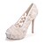 cheap Wedding Shoes-Women&#039;s Shoes Lace Spring / Summer Comfort Wedding Shoes Stiletto Heel Open Toe Lace Blue / Pink / Ivory / Party &amp; Evening