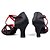 voordelige Latin dansschoenen-Dames Latin dansschoenen Ballroom Salsa dansschoenen Line dance Sandalen Gesp Speciale hak Rood Goud Gesp