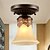 tanie Lampy sufitowe-1-lampka 14 cm (5,6 cala) mini oświetlenie do montażu wpuszczanego Metal Szkło Lakierowane Wykończenia Vintage 110-120 V / 220-240 V / E26 / E27