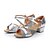 cheap Latin Shoes-Latin Shoes / Ballroom Shoes Synthetic Buckle Sandal Buckle / Fur Low Heel Non Customizable Dance Shoes Silver / Gold / Kid&#039;s / Suede / Indoor / Practice