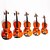 abordables Violons -couleur naturelle violon universelle