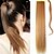 preiswerte Pferdeschwanz-Mikroring Haar-Verlängerung Anderen Glänzend Synthetische Haare Haarstück Haar-Verlängerung Glatt 1.8 Meter Halloween / Party / Gold / Gerade