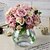 זול פרח מלאכותי-משי פרחי חתונה זר פרחים לשולחן זר 1