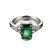 abordables Anillo-Mujer Anillo de declaración - Zirconio, Zirconia Cúbica, Chapado en Plata damas, Moda, Colorido Joyas Rojo / Verde / Azul Real Para Boda Fiesta Tamaño Único