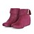 abordables Bottes Femme-Femme Chaussures Laine synthétique Automne Hiver Hauteur de semelle compensée Bottine/Demi Botte Fermeture Pour Habillé Noir Marron Bleu