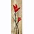 Χαμηλού Κόστους Έργα σε κορνίζα-διακόσμηση ελαιογραφία αφηρημένα λουλούδια ζωγραφισμένα στο χέρι καμβά με τεντωμένο πλαισιώνεται - σύνολο 2