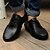 Недорогие Мужские оксфорды-Для мужчин обувь Кожа Весна Лето Осень Зима Удобная обувь Туфли на шнуровке Шнуровка Назначение Повседневные Черный Коричневый