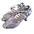 abordables Chaussures de danses latines-Femme Chaussures de danse Chaussures Latines Chaussures de Salsa Chaussures Standard Sandale Talon Personnalisé Personnalisables Argenté / Doré / Rouge / Intérieur / Entraînement / Professionnel