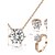 abordables Parure Bijoux-Femme Cristal Parure de Bijoux Ensemble d&#039;anneaux Bagues Solitaire Rondes dames Classique Elégant Cristal Zirconium Imitation Diamant Des boucles d&#039;oreilles Bijoux Pour Mariage Soirée Quotidien