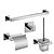 cheap Bathroom Accessory Set-Bathroom Accessory Set Contemporary Stainless Steel 4pcs - Hotel bath Toilet Paper Holders / Robe Hook / tower bar