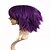 preiswerte Trendige synthetische Perücken-Synthetische Perücken Große Wellen Stil Kappenlos Perücke Purpur Synthetische Haare Damen Lila Perücke