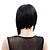 abordables Perruques Synthétiques Sans Bonnet-Perruque Synthétique Droit Style Sans bonnet Perruque Noir de jais Cheveux Synthétiques Femme Noir Perruque Perrruque de Déguisement