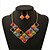 cheap Jewelry Sets-Vintage Style Zinc Alloy And Rhinestone Eagle Pattern Jewelery Set(Earrings &amp; Necklace)
