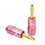 billige Kabelholdere-JSJ® DIY Banana Plug Speaker Audio Plug Copper Gold-Plated(Aperture ∅4.8mm Red+Black 2PCS)