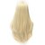 Χαμηλού Κόστους Περούκες μεταμφιέσεων-Συνθετικές Περούκες Ίσιο Στυλ Χωρίς κάλυμμα Περούκα Ξανθό Ξανθό Συνθετικά μαλλιά Ξανθό Περούκα