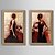 Χαμηλού Κόστους Έργα σε κορνίζα-Ζωγραφισμένα στο χέρι Άνθρωποι Horizontal, Παραδοσιακό Hang-ζωγραφισμένα ελαιογραφία Αρχική Διακόσμηση Τρίπτυχα