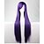 Χαμηλού Κόστους Περούκες μεταμφιέσεων-Περούκες για Στολές Ηρώων Συνθετικές Περούκες Ίσιο Ίσια Περούκα Βυσσινί Συνθετικά μαλλιά Γυναικεία Μωβ