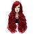 cheap Synthetic Trendy Wigs-Synthetic Wig Wavy Wavy Wig Long Fuxia Synthetic Hair Women&#039;s