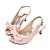 cheap Women&#039;s Sandals-Women&#039;s Sandals Plus Size High Heel Sandals Bowknot Chunky Heel Stiletto Heel Peep Toe Dress Party &amp; Evening PU Spring Summer White Black Pink