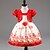 tanie Sukienki-Dla dziewczynek 3D Kwiaty Sukienka Krótki rękaw Lato Wiosna Jesień Kwiaty Łuk Bawełna Poliester Brzdąc