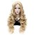 preiswerte Kostümperücke-Kunsthaarperücke lockige Lockenperücke blond sehr langes blondes Kunsthaar Damenblond