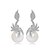 abordables Boucles d&#039;oreilles-Clou d&#039;oreille Boucle Laiton Imitation de perle/Zircon Femme
