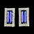 Χαμηλού Κόστους Μοδάτα Σκουλαρίκια-Γυναικεία Κρυστάλλινο Κουμπωτά Σκουλαρίκια Ευρωπαϊκό Μοντέρνα Απομίμηση Μαργαριταριού Στρας Επιχρυσωμένο Σκουλαρίκια Κοσμήματα Λευκό / Μπλε Για / 18Κ Χρυσό / Προσομειωμένο διαμάντι