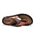 cheap Men&#039;s Slippers &amp; Flip-Flops-Men&#039;s Spring / Summer / Fall Casual Stitching Lace Leather Black / Brown