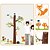 cheap Wall Stickers-Animals Botanical Cartoon Wall Stickers Plane Wall Stickers Decorative Wall Stickers Height Stickers, PVC Home Decoration Wall Decal Wall