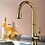 cheap Kitchen Faucets-Kitchen faucet - One Hole Ti-PVD Pull-out / ­Pull-down / Tall / ­High Arc Deck Mounted Traditional Kitchen Taps / Brass / Single Handle One Hole