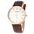 cheap Dress Classic Watches-Men&#039;s Wrist Watch Quartz Leather Black / Brown Hot Sale Analog Luxury Minimalist - Silver / Gray Rose Gold One Year Battery Life / SSUO LR626