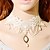 tanie Naszyjniki-vintage gothic chain drip pearl necklace klasyczny kobiecy styl