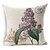 cheap Throw Pillows &amp; Covers-Country Style Purple Flowers Patterned Cotton/Linen Decorative Pillow Cover