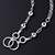 cheap Necklaces-Fashion Round Shape Silver Plated Simple Silver Pendant Necklace (White)(1Pc)