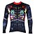 cheap Women&#039;s Cycling Clothing-ILPALADINO Men&#039;s Long Sleeve Cycling Jersey Winter Summer Polyester Black Cartoon Bike Jersey Top Mountain Bike MTB Road Bike Cycling Ultraviolet Resistant Quick Dry Breathable Sports Clothing Apparel