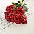 Χαμηλού Κόστους Ψεύτικα Λουλούδια-Λουλούδια Γάμου Ελεύθερης Μορφής Τριαντάφυλλα Μπουκέτα Γάμος / Πάρτι/ Βράδυ Κίτρινο / Λευκό / Μπορντώ Πολυεστέρας / Αφρός6,69 &quot;