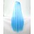 cheap Costume Wigs-Cosplay Costume Wig Synthetic Wig Straight Straight With Bangs Wig Long Blue Synthetic Hair Women&#039;s With Bangs Blue