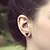 olcso Divat fülbevalók-Női Beszúrós fülbevalók minimalista stílusú Fülbevaló Ékszerek Fekete Kompatibilitás Esküvő Parti Napi Hétköznapi