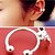 ieftine Cercei la Modă-Pentru femei Cătușe pentru urechi - Diamante Artificiale Nod Funda femei Argintiu Pentru Zilnic