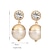 cheap Earrings-BIN BIN Women&#039;s Fashion Contracted Pearl Pendant Alloy Stud Earrings
