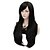 cheap Costume Wigs-70cm 27 6inch long black natural straight fashion wigs women girl multi use cosplay synthetic full party wig Halloween