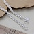 cheap Jewelry &amp; Watches-Women&#039;s Chain Bracelet Twist Prince Of Wales Twisted Baht Chain Snake Ladies Basic Fashion Italian everyday Sterling Silver Bracelet Jewelry Silver For Party Wedding Daily
