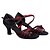 cheap Latin Shoes-Women&#039;s Latin Shoes Ballroom Shoes Salsa Shoes Line Dance Sandal Buckle Customized Heel Red Gold Buckle