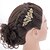 cheap Hair Jewelry-8.5cm Gold Nobby Hair Comb Tiara Headpieces Wedding Bridal Jewelry for Party