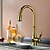 cheap Kitchen Faucets-Kitchen faucet - One Hole Ti-PVD Pull-out / ­Pull-down / Tall / ­High Arc Deck Mounted Traditional Kitchen Taps / Brass / Single Handle One Hole