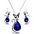 abordables Bijoux Religieux-Femme Ensemble de bijoux - Zircon Croix, Chat, Animal Mode, Large Comprendre Noir / Rouge / Bleu Pour Soirée / Quotidien / Décontracté