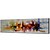 olcso Absztrakt festmények-Hang festett olajfestmény Kézzel festett - Absztrakt Klasszikus Hagyományos Modern Kerettel / Nyújtott vászon